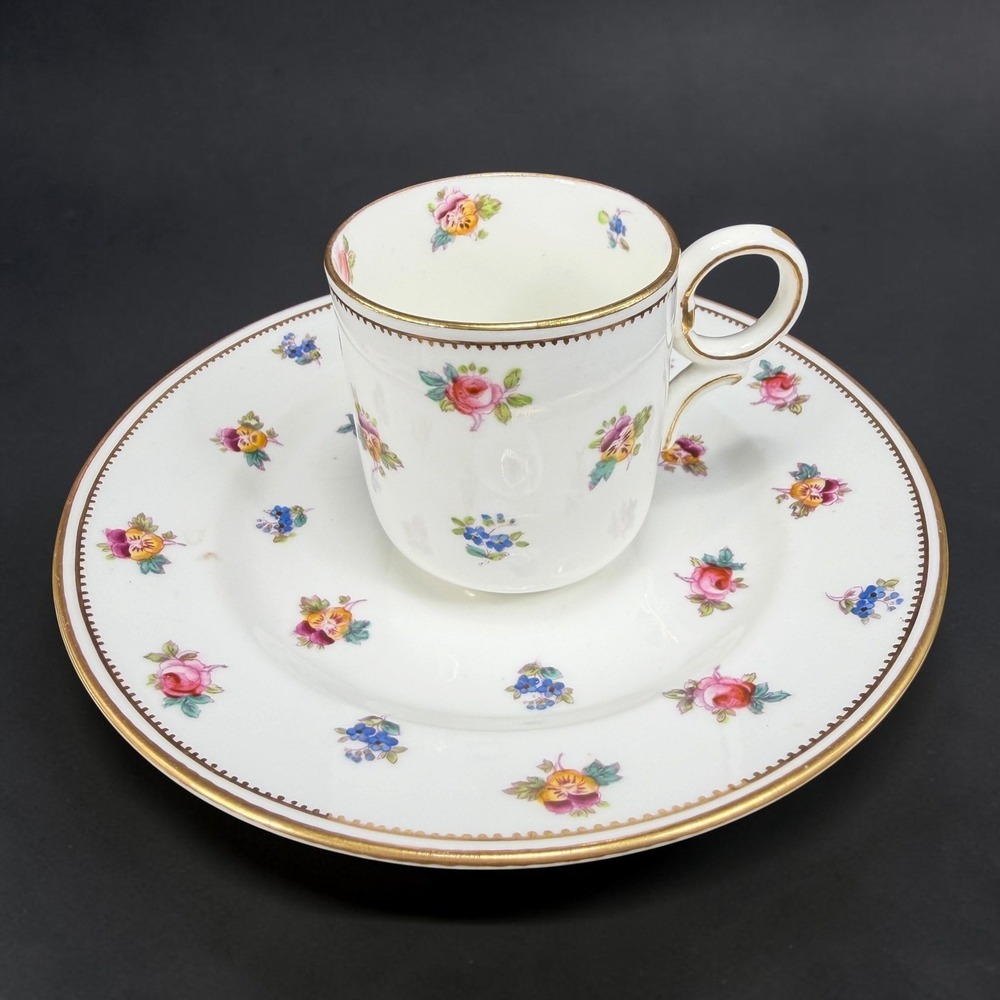 Allertons England Old English Forget Me Not Bone China Cup and Plate Set 2125